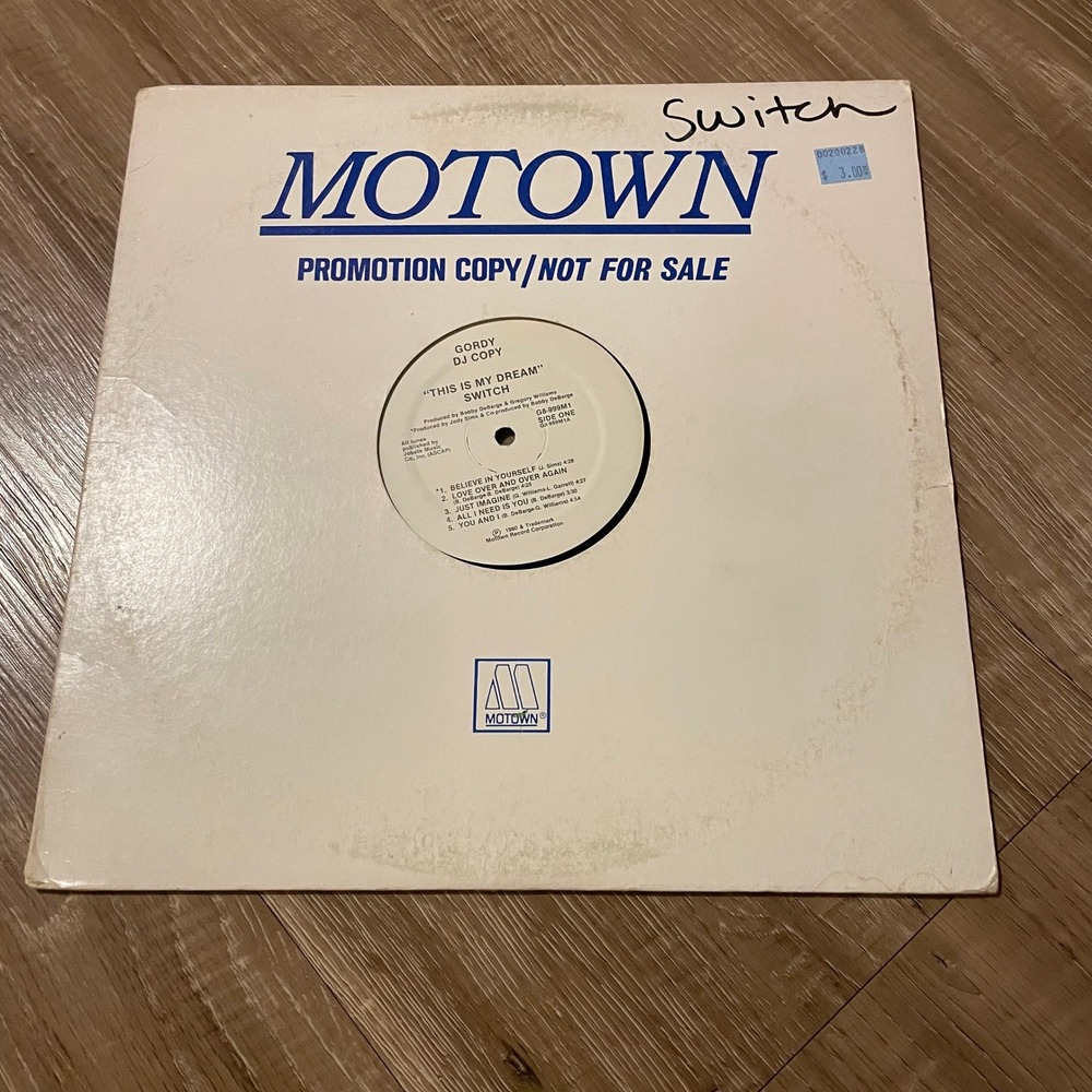 Switch This Is My Dream Vinyl LP 1980 Gordy Motown DJ Copy Promo G8-999M1 Soul